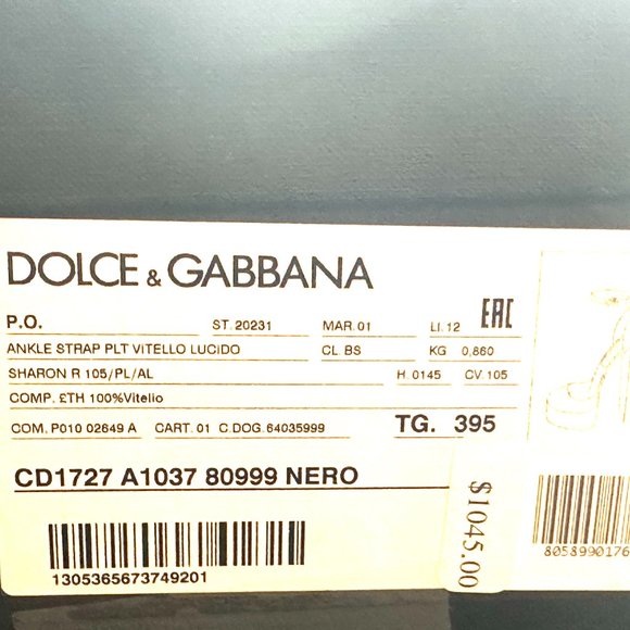 Dolce & Gabbana DG Logo Ankle Strap Platform Pumps Heels Sandals Shoes - Picture 16 of 16